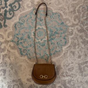 H&M Tan Crossbody Bag with Chain Detail